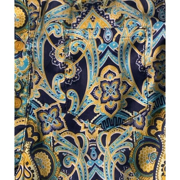 Love Tree Womens Tunic Blouse Size S Multi Colored Paisley Boho Print - Picture 12 of 16